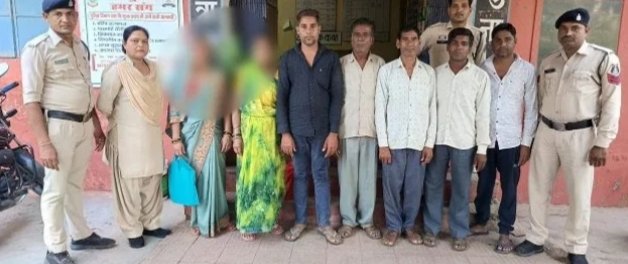 जमीन विवाद पर घर घुसकर मारपीट करने वाले 02 महिला सहित कुल 7 आरोपित गिरफ्तार..