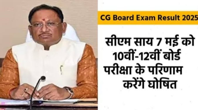 CG Board Exam Result 2025: आज आएंगे 10वीं-12वीं बोर्ड परीक्षा के परिणाम, मुख्यमंत्री करेंगे घोषणा..