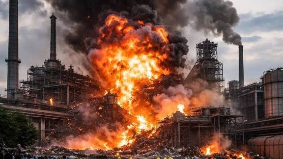 CG: फैक्ट्री में सिलेंडर ब्लास्ट, धमाके से मचा हड़कंप, 8 मजदूर झुलसे, हालत गंभीर